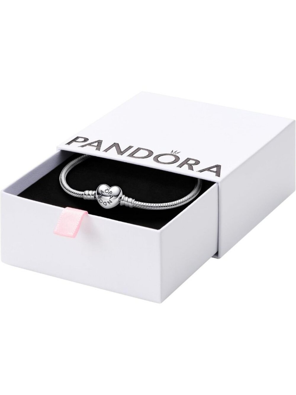 Romantic Heart Clasp Snake Chain Bracelet - Elegant Jewelry Gift for Her